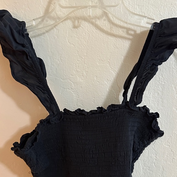 Black Ruffled Top - Picture 3 of 3